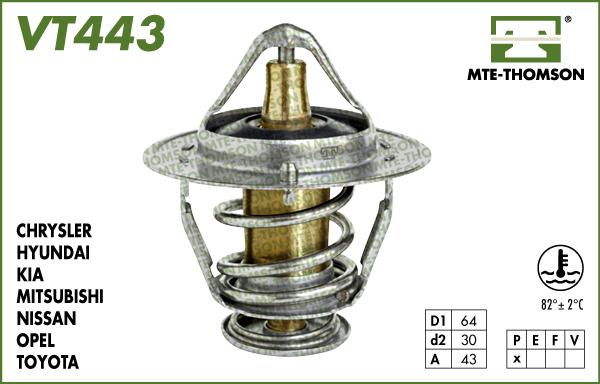 MTE-Thomson VT443.82 - Termostato, Refrigerante autozon.pro