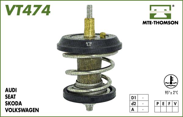 MTE-Thomson VT474.95 - Termostato, Refrigerante autozon.pro