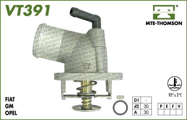 MTE-Thomson VT391.92 - Termostato, Refrigerante autozon.pro