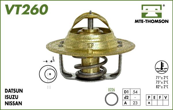 MTE-Thomson VT260.88 - Termostato, Refrigerante autozon.pro