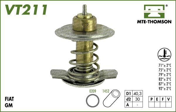 MTE-Thomson VT211.92 - Termostato, Refrigerante autozon.pro