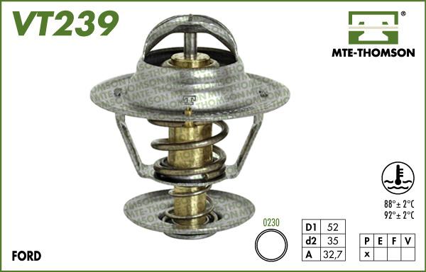 MTE-Thomson VT239.88 - Termostato, Refrigerante autozon.pro