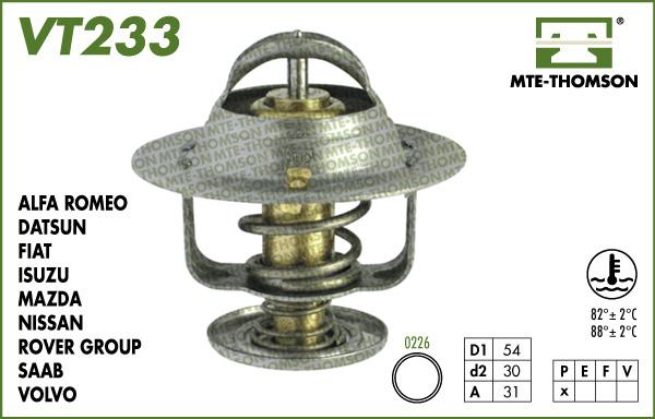 MTE-Thomson VT233.82 - Termostato, Refrigerante autozon.pro