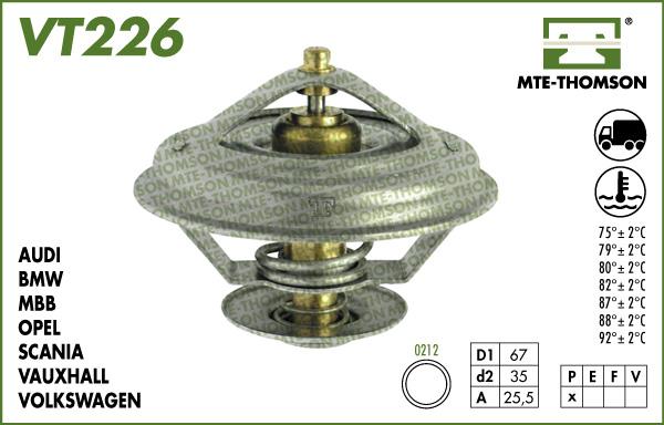 MTE-Thomson VT226.82 - Termostato, Refrigerante autozon.pro