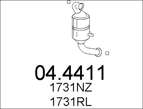 MTS 04.4411 - Catalizzatore autozon.pro