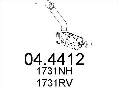 MTS 04.4412 - Catalizzatore autozon.pro