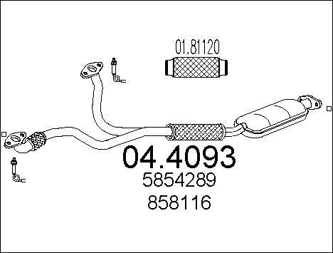 MTS 04.4093 - Catalizzatore autozon.pro