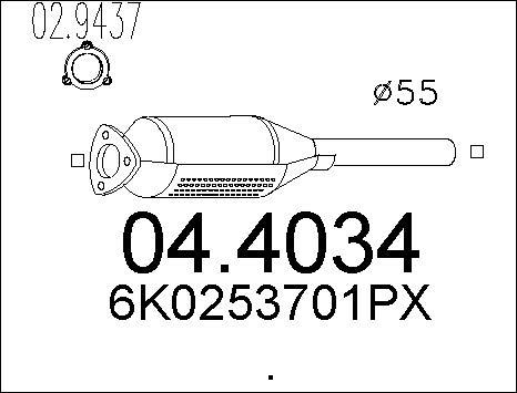 MTS 04.4034 - Catalizzatore autozon.pro