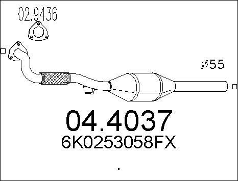 MTS 04.4037 - Catalizzatore autozon.pro