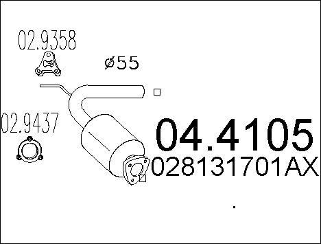 MTS 04.4105 - Catalizzatore autozon.pro