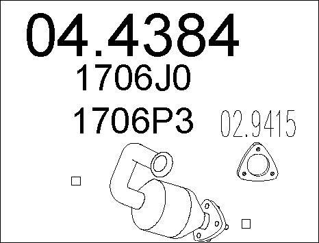 MTS 04.4384 - Catalizzatore autozon.pro
