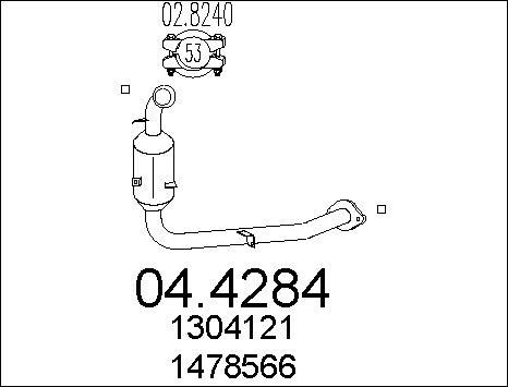 MTS 04.4284 - Catalizzatore autozon.pro