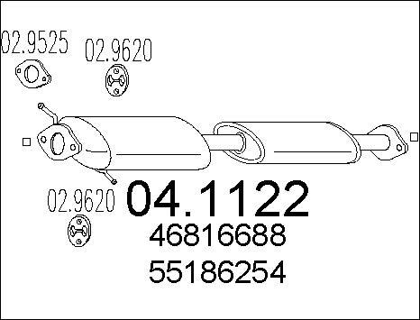 MTS 04.1122 - Catalizzatore autozon.pro