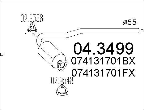 MTS 04.3499 - Catalizzatore autozon.pro