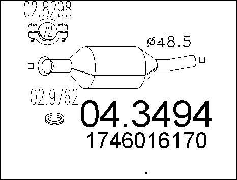 MTS 04.3494 - Catalizzatore autozon.pro