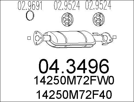 MTS 04.3496 - Catalizzatore autozon.pro