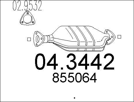 MTS 04.3442 - Catalizzatore autozon.pro