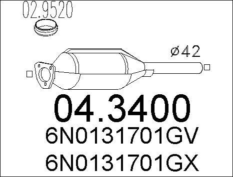 MTS 04.3400 - Catalizzatore autozon.pro