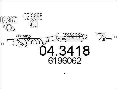 MTS 04.3418 - Catalizzatore autozon.pro