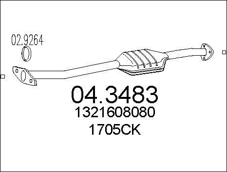 MTS 04.3483 - Catalizzatore autozon.pro