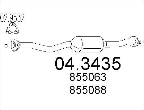 MTS 04.3435 - Catalizzatore autozon.pro