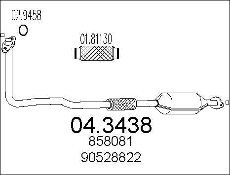 MTS 04.3438 - Catalizzatore autozon.pro