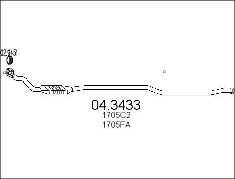 MTS 04.3433 - Catalizzatore autozon.pro