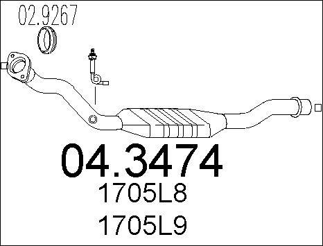 MTS 04.3474 - Catalizzatore autozon.pro