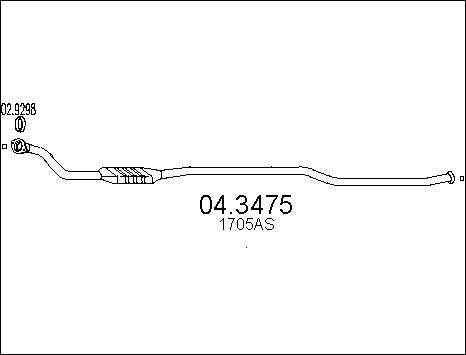 MTS 04.3475 - Catalizzatore autozon.pro