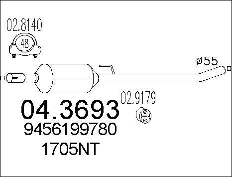 MTS 04.3693 - Catalizzatore autozon.pro