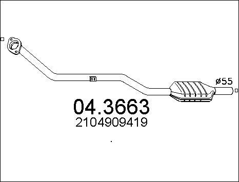 MTS 04.3663 - Catalizzatore autozon.pro