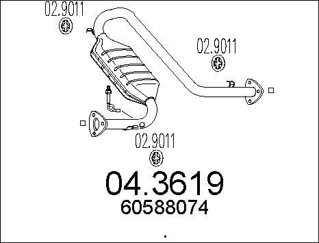 MTS 04.3619 - Catalizzatore autozon.pro