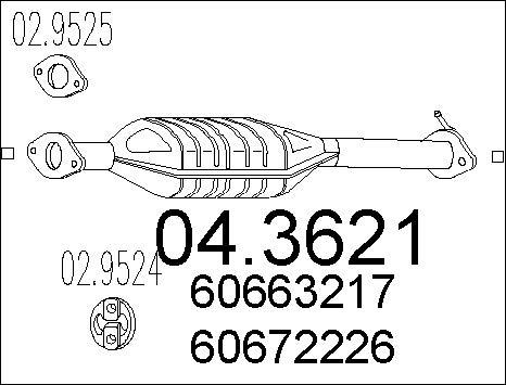 MTS 04.3621 - Catalizzatore autozon.pro