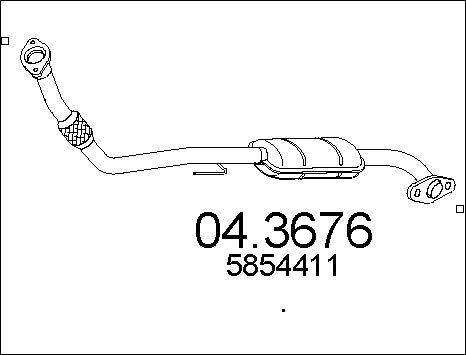 MTS 04.3676 - Catalizzatore autozon.pro