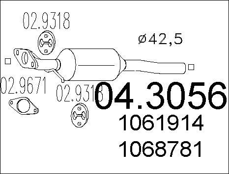 MTS 04.3056 - Catalizzatore autozon.pro