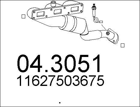 MTS 04.3051 - Catalizzatore autozon.pro