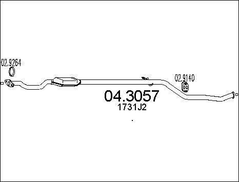 MTS 04.3057 - Catalizzatore autozon.pro