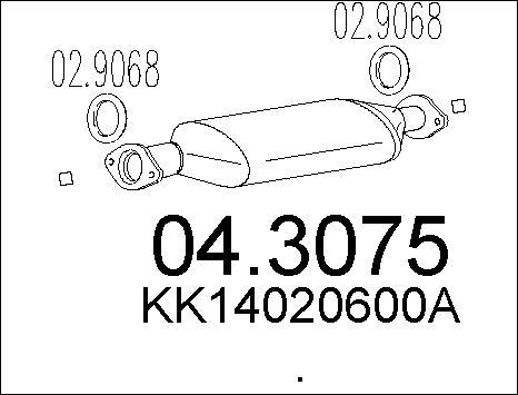MTS 04.3075 - Catalizzatore autozon.pro
