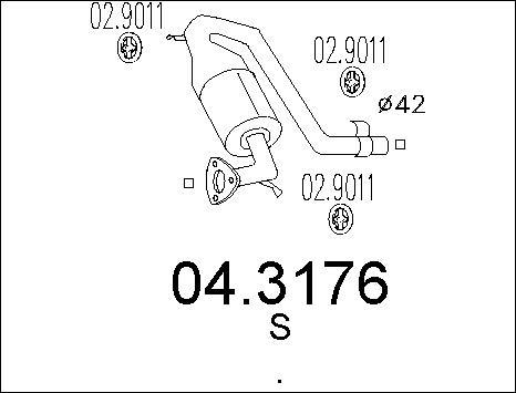 MTS 04.3176 - Catalizzatore autozon.pro