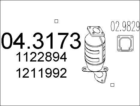 MTS 04.3173 - Catalizzatore autozon.pro