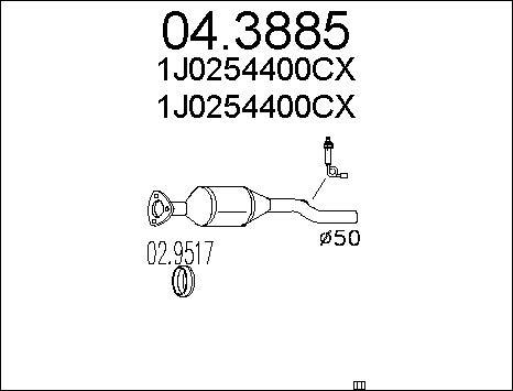 MTS 04.3885 - Catalizzatore autozon.pro