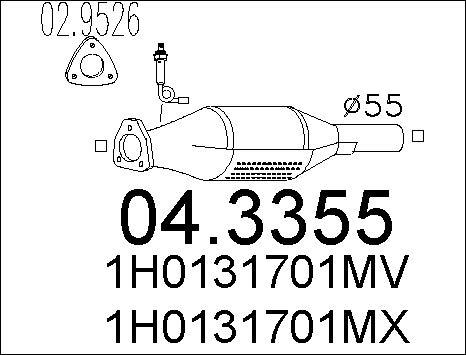 MTS 04.3355 - Catalizzatore autozon.pro