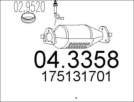 MTS 04.3358 - Catalizzatore autozon.pro