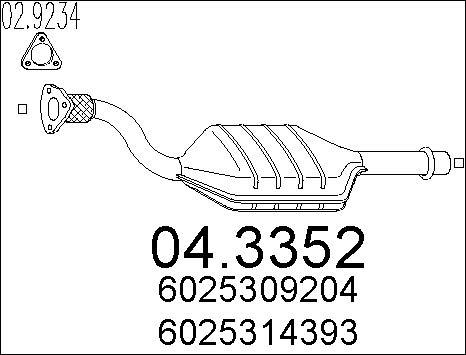 MTS 04.3352 - Catalizzatore autozon.pro