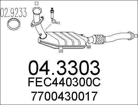 MTS 04.3303 - Catalizzatore autozon.pro