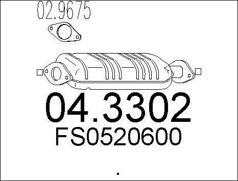 MTS 04.3302 - Catalizzatore autozon.pro