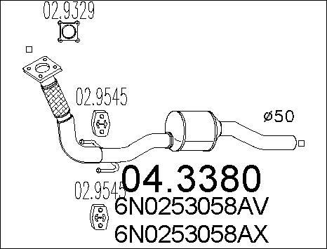 MTS 04.3380 - Catalizzatore autozon.pro