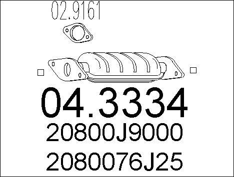 MTS 04.3334 - Catalizzatore autozon.pro