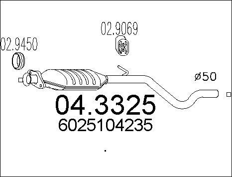 MTS 04.3325 - Catalizzatore autozon.pro