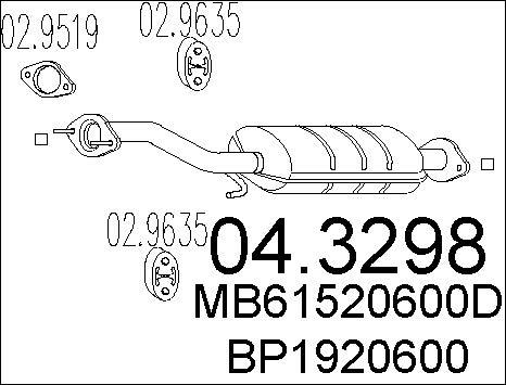 MTS 04.3298 - Catalizzatore autozon.pro